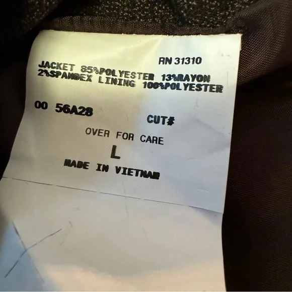 Vintage BCX Women's Brown Tweed Skirt Suit Set Skirt SZ 5 Jacket Size Large NWT - Picture 7 of 16